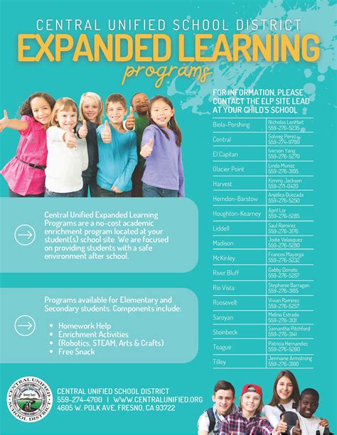 Expanded Learning Program Parents Central Unified School District