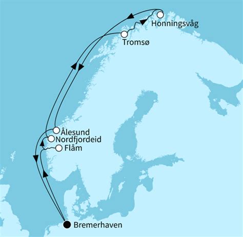 Mein Schiff Norwegen Mit Nordkap Flam Bis