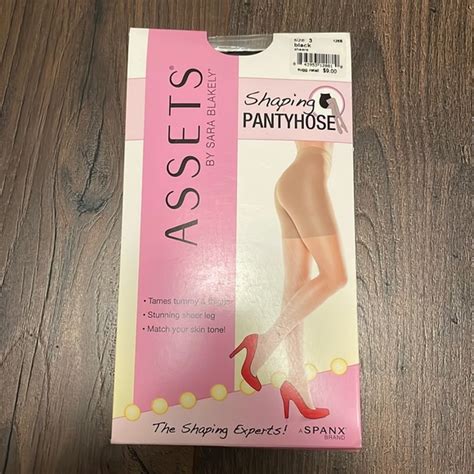 Assets By Spanx Accessories Assets By Sara Blakley Shaping Pantyhose Black Sheers Size 3 Nwt