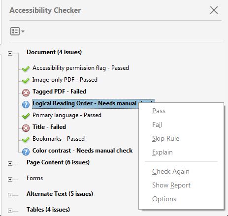 Create And Verify Pdf Accessibility Acrobat Pro