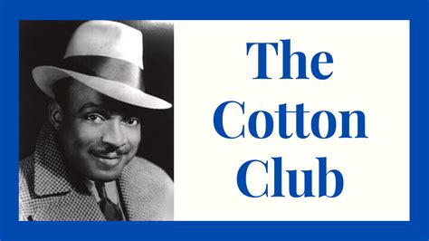 This Video Documents The History Of Harlems Legendary Cotton Club