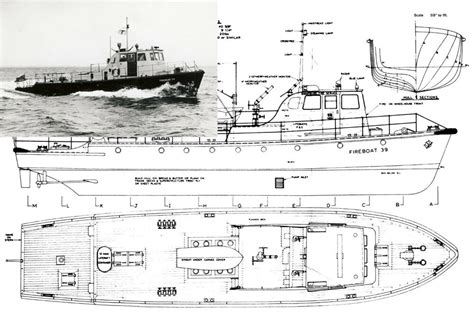 Model Boat Plans Scale 40 Radio Control Fire Boat Plans