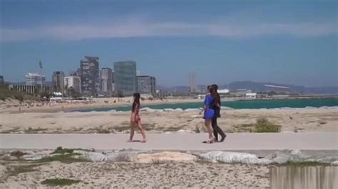 Nude Spanish Beauty Walked On The Beach Tnaflix Com