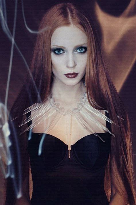 Gothic Goth Beauty Beautiful Redhead Red Hair