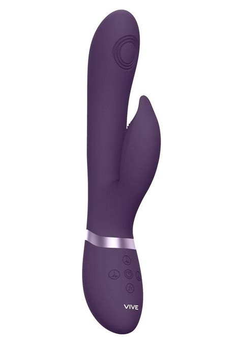 vive aimi rechargeable silicone pulse wave and vibrating g spot rabbit fantasy fun factory