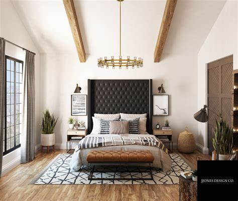 We Designed This Beautiful Desert Rustic Style Master Bedroom For Our E