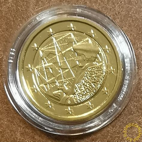 Eurocoin Eurocoins 2 Euro Greece 2022 Erasmus Program Gold Plate