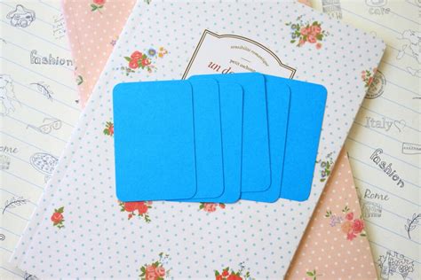 Ocean Blue Papermill Colour Business Cards Etsy