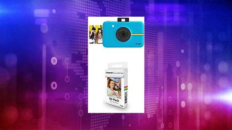 Polaroid Snap Instant Digital Camera Blue With Polaroid 2x3ʺ Premium