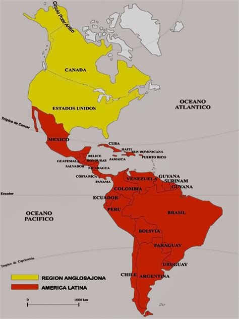Poco Claro Verg Enza Susceptibles A Mapa De America Latina Y