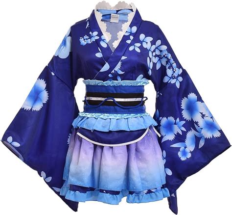 Graceart Japanischer Kimono Robe Anime Cosplay Kost M Kleid Amazon De