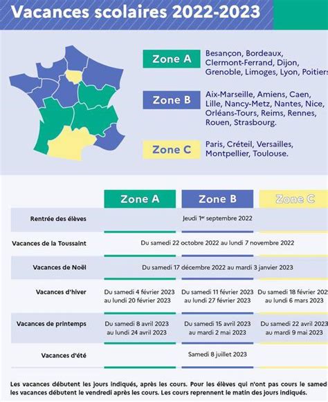 Calendrier Des Vacances Scolaires Lofficiel 2022 2023 Date De