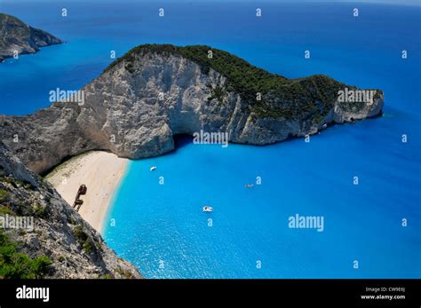 Shipwreck Navagio Beach Zakynthos Greece Ionian Sea Mediterranean