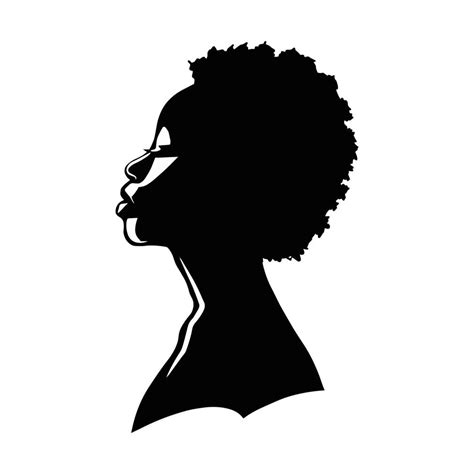 Black Woman Silhouette Vector Illustration 18745562 Vector Art At Vecteezy