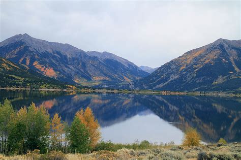 Mountain Biking Around Twin Lakes In Colorado Between Leadville And