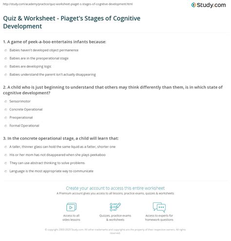 Https://tommynaija.com/worksheet/piaget Practice Worksheet Answers