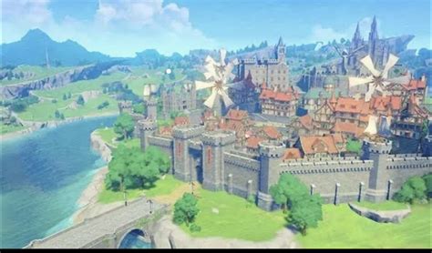 Zelda Breath Of The Wild 2village Scenery Landscape Breath Of The