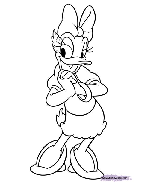 Donald And Daisy Duck Printable Coloring Pages Disney Coloring Book