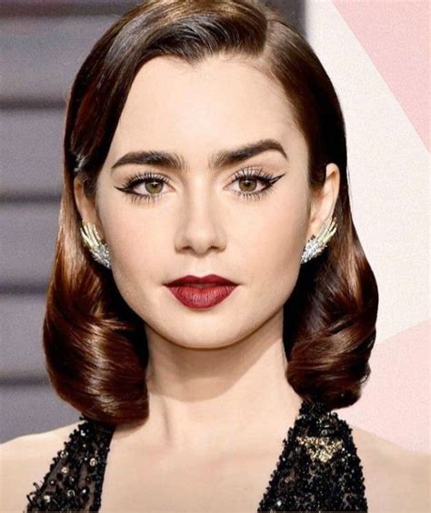 Pin By Христина On Знаменитості Lily Collins Short Hair Lily Collins