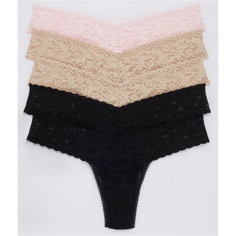 Hanky Panky Hanky Panky Womens Signature Lace Low Rise Thong 5 Pack Style 4911fpk Walmart