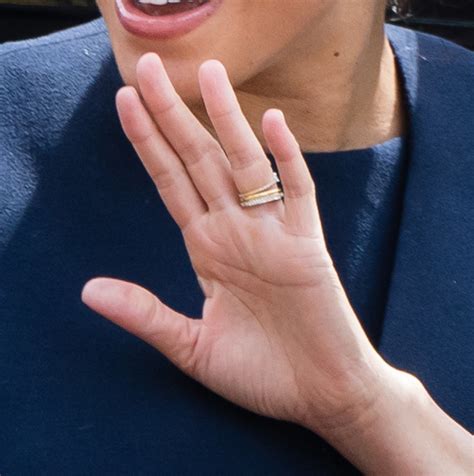 meghan markle debuts new diamond ring ted by prince harry and it has a very special meaning