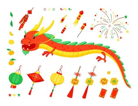 Premium Vector Chinese New Year Elements Set