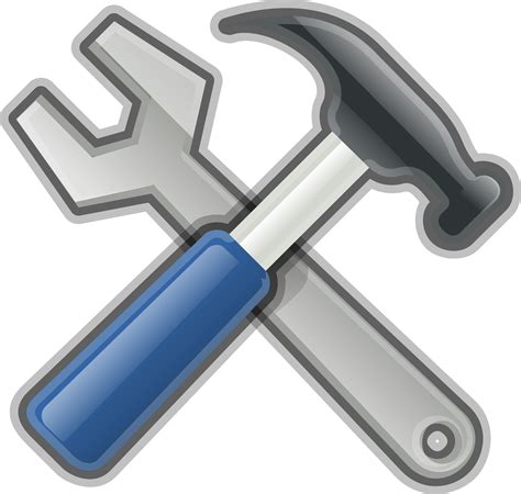 Clipart Tools Hammer Spanner