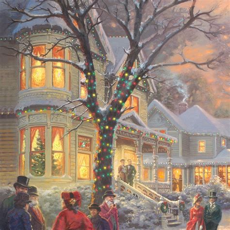 A Victorian Christmas Carol Limited Edition Canvas Thomas Kinkade