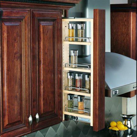 9 inch cabinet pull out. Rev-A-Shelf 432-WF-3C 432 Series 3 Inch Wide Upper Wall ...