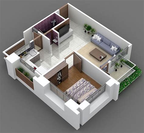 700 Sq Ft 1 Bhk 1t Apartment For Sale In Kabir Group White 3d House