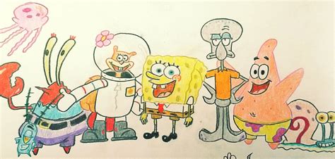 Spongebob Drawings Spongebob Painting Cute Cartoon Characters Vrogue