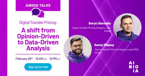 Webinar Digital Transfer Pricing A Shift From Opinion Driven To Data