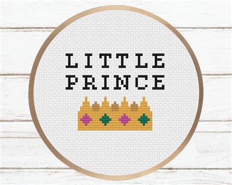 Little Prince Cross Stitch Pattern A Cute And Modern Baby Boy Etsy