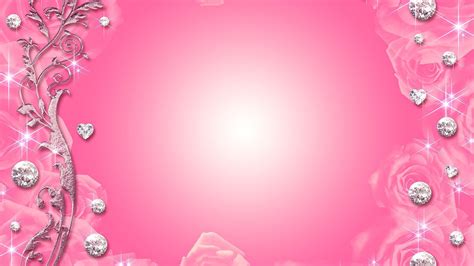 Download Rose Diamond Artistic Pink Hd Wallpaper