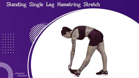 Standing Single Leg Hamstring Stretch Youtube