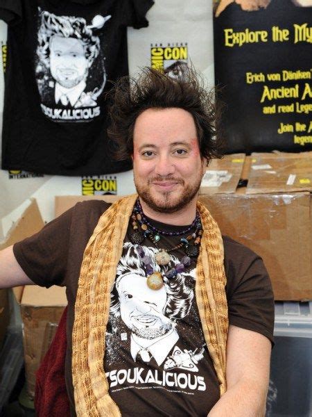 Giorgio Tsoukalos Wearing A Shirt With His Own Face On It Also The