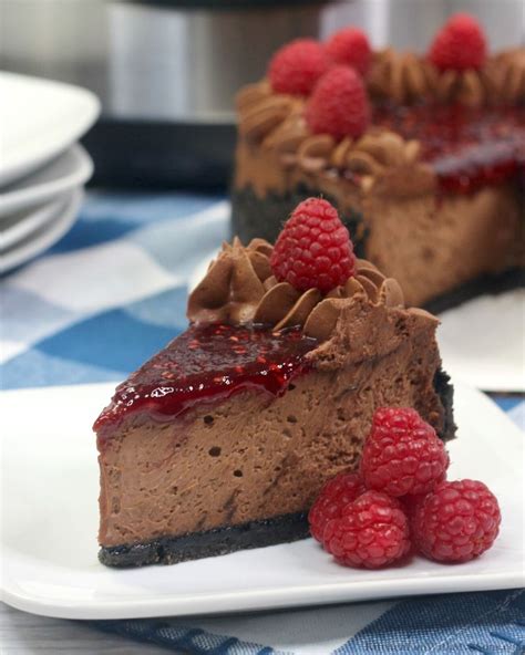 This is probably my favorite recipe of all the ones i've tried on this site so far. Chocolate Raspberry Cheesecake - Kitchen Fun With My 3 Sons