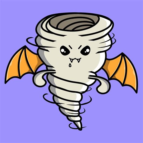 Set Cute Whirlwind tornado icon face expression. whirlwind tornado