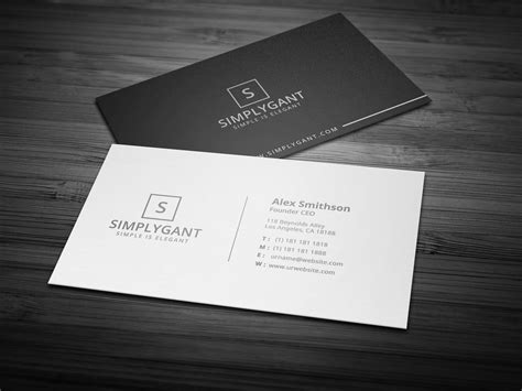 Simple Minimal Business Cards Minimal Business Card Business Cards