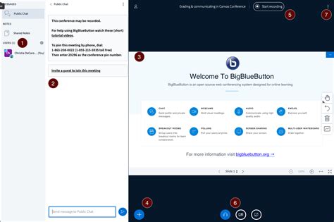 Canvas Users Hosting An Online Meeting With Big Blue Button
