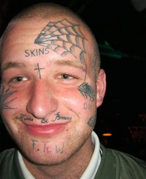 Worst Tattoos 13 More Uglies Team Jimmy Joe Bad Tattoos Skinhead