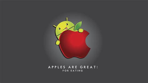 Free Download Android Vs Apple Funny Wallpapers For Android Fans