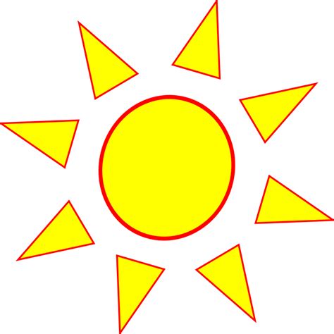 Clipart Sun Simple