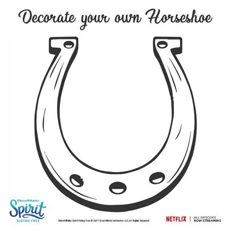 Spirit is the herd leader. Netflix Spirit Riding Free Horseshoe Coloring Page | Free ...