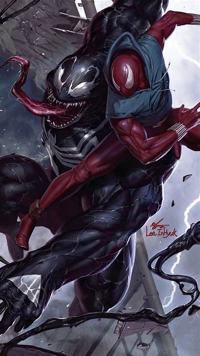 Venom Spider Wallpapers Spiderman Iphone Pixel Superheroes