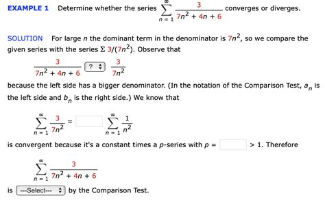 Solved 3 Example 1 Determine Whether The Series Converges