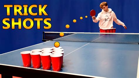 beer ping pong trick shots youtube