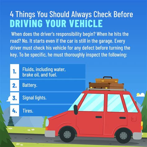 4 Things You Should Always Check Before Driving Your Vehicle