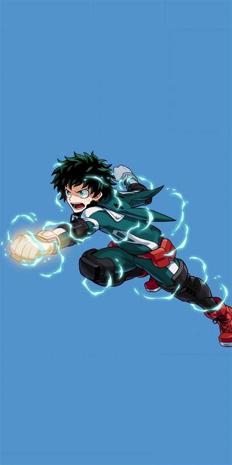Angry Izuku Midoriya Fist Art 1080x2160 Wallpaper Hero Academia
