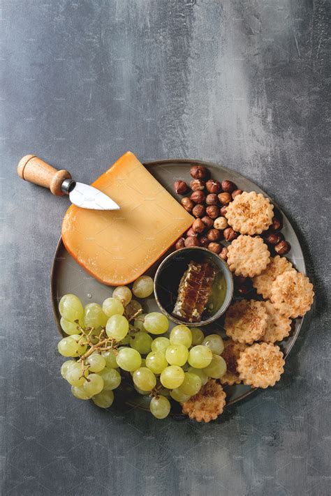 Cheese And Grapes Appetizer ~ Food And Drink Photos ~ Creative Market
